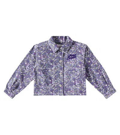 BONPOINT ELIZA FLORAL DENIM JACKET