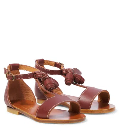 BONPOINT ELMAS LEATHER SANDALS