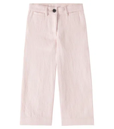 BONPOINT GERSANDE COTTON AND LINEN PANTS