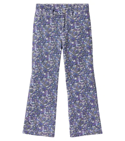 BONPOINT GERSANDE FLORAL FLARED JEANS