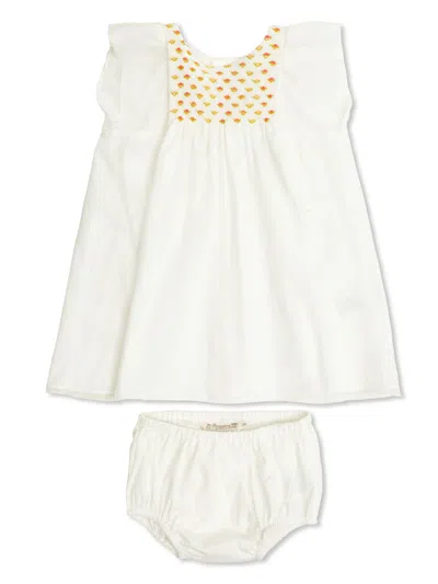 BONPOINT SMOCKED-PANEL DRESS