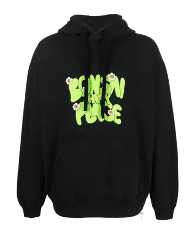 BONSAI LOGO-PRINT COTTON HOODIE