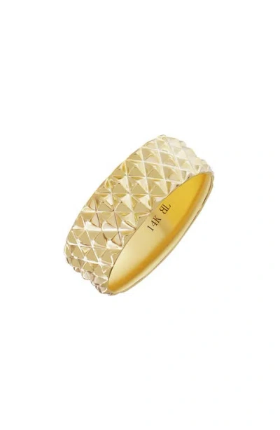 BONY LEVY BONY LEVY 14K GOLD TEXTURED BAND RING
