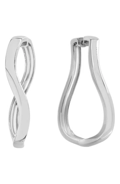 BONY LEVY BONY LEVY 14K GOLD TWIST HOOP EARRINGS