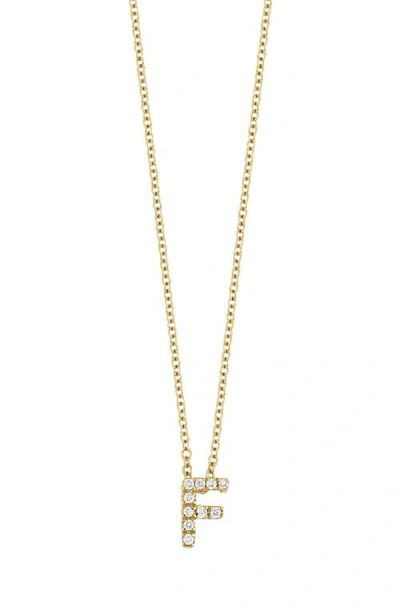BONY LEVY BONY LEVY 18K GOLD PAVÉ DIAMOND INITIAL PENDANT NECKLACE