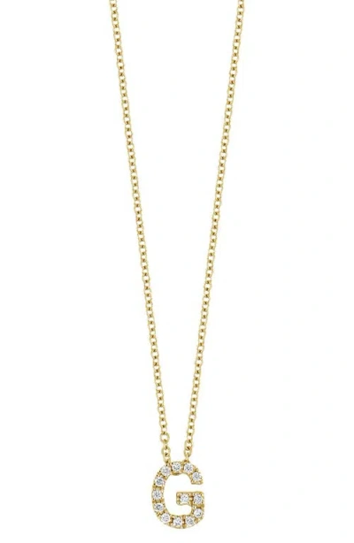 BONY LEVY BONY LEVY 18K GOLD PAVÉ DIAMOND INITIAL PENDANT NECKLACE