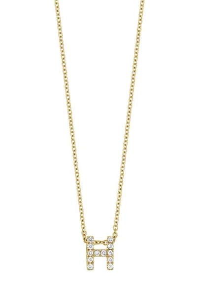 BONY LEVY BONY LEVY 18K GOLD PAVÉ DIAMOND INITIAL PENDANT NECKLACE