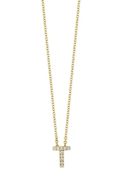 BONY LEVY BONY LEVY 18K GOLD PAVÉ DIAMOND INITIAL PENDANT NECKLACE