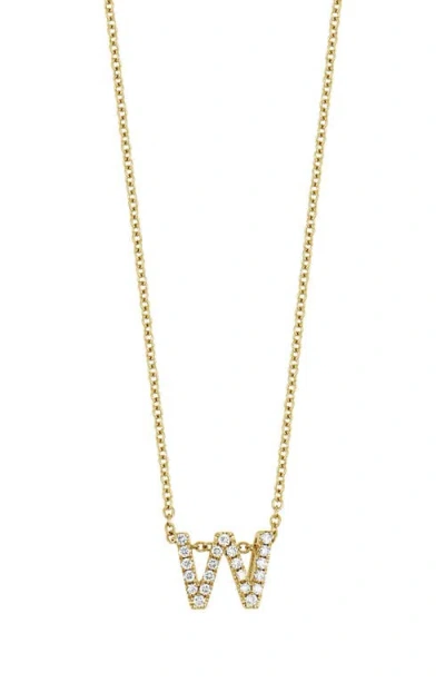 BONY LEVY BONY LEVY 18K GOLD PAVÉ DIAMOND INITIAL PENDANT NECKLACE