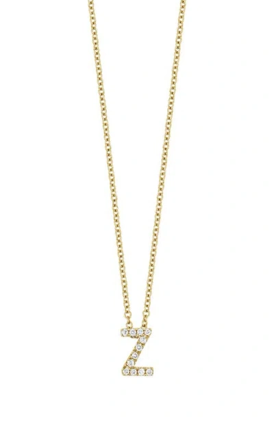 BONY LEVY BONY LEVY 18K GOLD PAVÉ DIAMOND INITIAL PENDANT NECKLACE