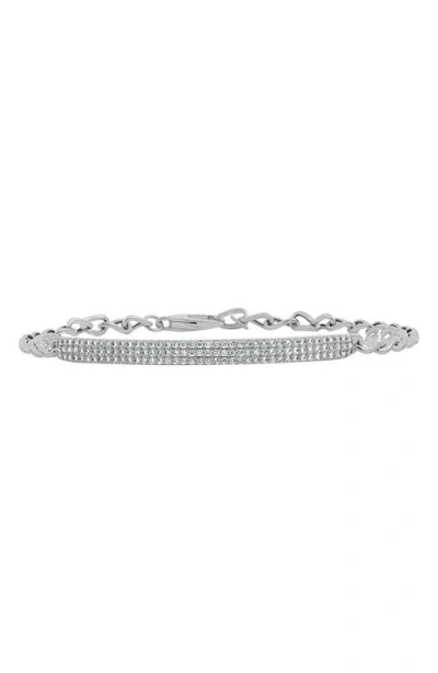 BONY LEVY BONY LEVY PAVÉ DIAMOND ID BAR BRACELET