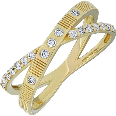 BONY LEVY BONY LEVY CLEO DIAMOND CROSSOVER RING