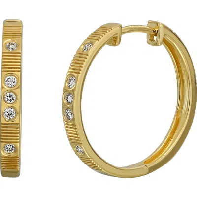 BONY LEVY BONY LEVY CLEO DIAMOND HOOP EARRINGS