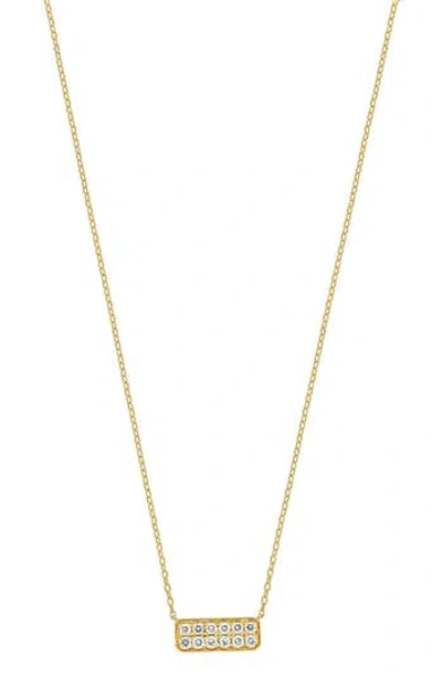 BONY LEVY BONY LEVY FLORENTINE DIAMOND BAR PENDANT NECKLACE