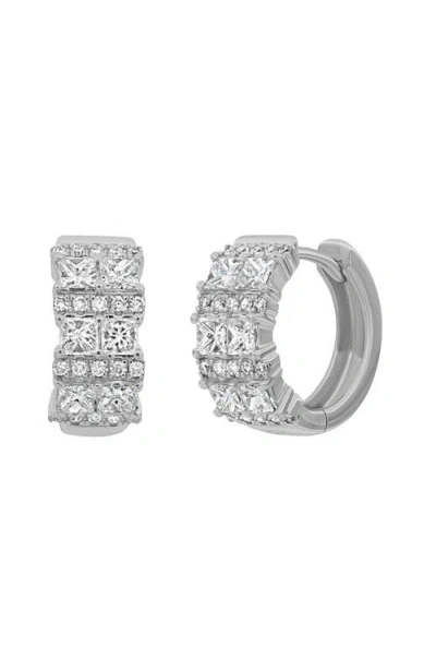 BONY LEVY BONY LEVY MIKA DIAMOND WIDE HUGGIE HOOP EARRINGS