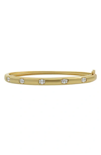 BONY LEVY BONY LEVY MIKA OVAL DIAMOND CLUSTER BANGLE BRACELET