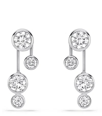 BOODLES PLATINUM AND DIAMOND RAINDANCE EARRINGS