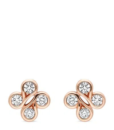 BOODLES ROSE GOLD AND DIAMOND BE BOODLES EARRINGS