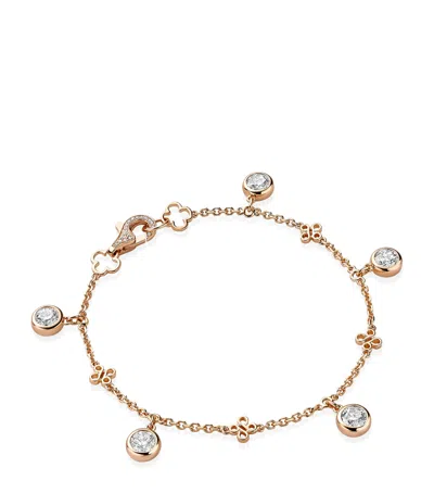 BOODLES ROSE GOLD AND DIAMOND BEACH BRACELET