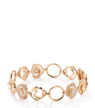 BOODLES ROSE GOLD AND DIAMOND MAYMAY ROSE BRACELET