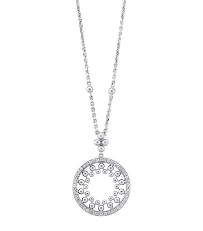 BOODLES WHITE GOLD AND DIAMOND CIRCUS BEAD PENDANT NECKLACE