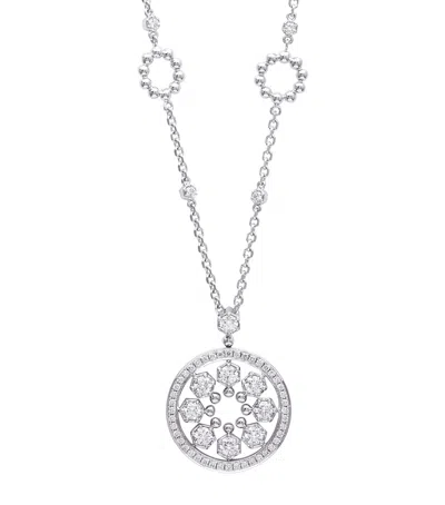 BOODLES WHITE GOLD AND DIAMOND CIRCUS CLASSIC PENDANT NECKLACE