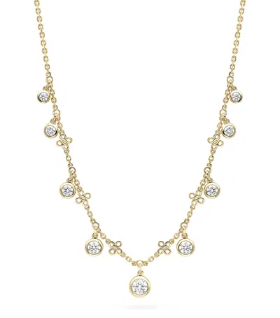 BOODLES YELLOW GOLD AND DIAMOND BEACH NECKLACE
