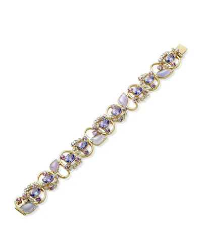 BOODLES YELLOW GOLD, DIAMOND AND SAPPHIRE A FAMILY JOURNEY PROVENCE BRACELET