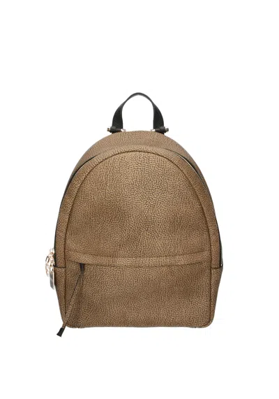 BORBONESE BACKPACK WOMAN BORBONESE 924276AT4-311 BROWN BROWN