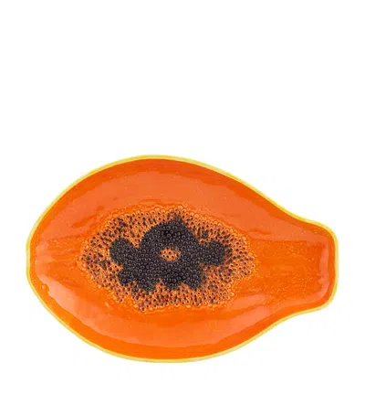 BORDALLO PINHEIRO PAPAYA SERVING PLATTER