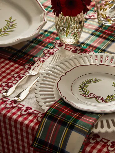 BORGO DELLE TOVAGLIE AMALFI EMBROIDERED LINEN PLACEMATS (SET OF 4)