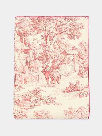 BORGO DELLE TOVAGLIE TOILE DE JOUY LINEN RECTANGULAR TABLECLOTH (126IN/3.2M)