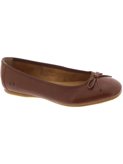 BORN BRIN WOMENS LEATHER FLAT BALLET FLATS