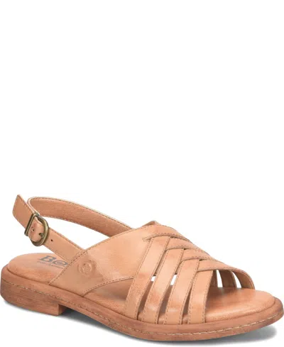 BORN WOMEN'S REMY ROUND TOE FLAT SANDALS