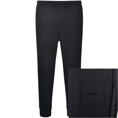 BOSS ATHLEISURE BOSS HADIKO RIB JOGGERS NAVY