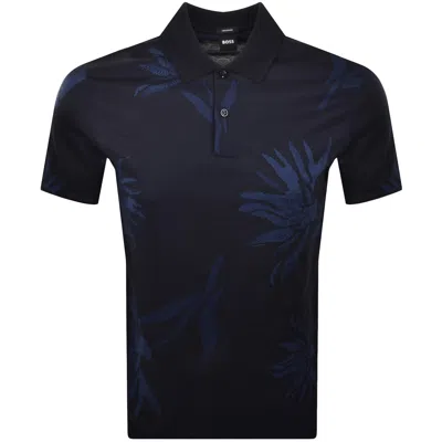 HUGO BOSS BOSS C PARRIS 13 POLO T SHIRT NAVY