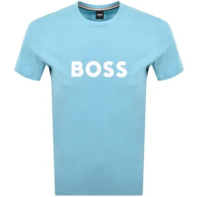 HUGO BOSS BOSS LOGO T SHIRT BLUE