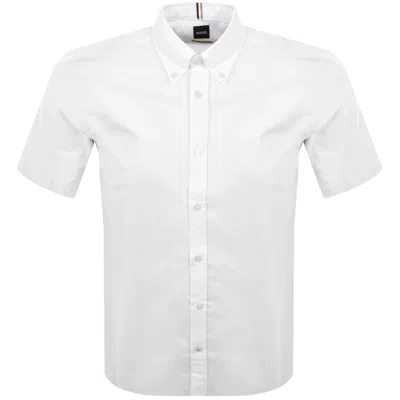 HUGO BOSS BOSS SHORT SLEEVE LIAM SHIRT WHITE