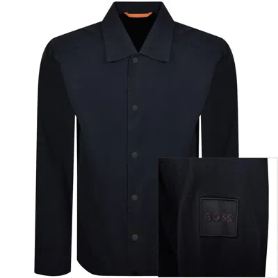 BOSS CASUAL BOSS LABIB OVERSHIRT BLUE