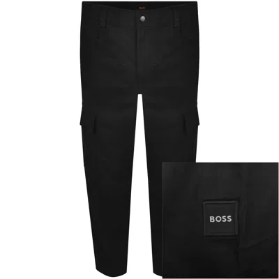 BOSS CASUAL BOSS SISLA 9 CARGO TROUSERS BLACK