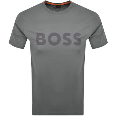 BOSS CASUAL BOSS THINKING 1 LOGO T SHIRT GREY