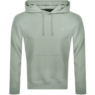 BOSS CASUAL BOSS WETALK PULLOVER HOODIE LIGHT GREEN