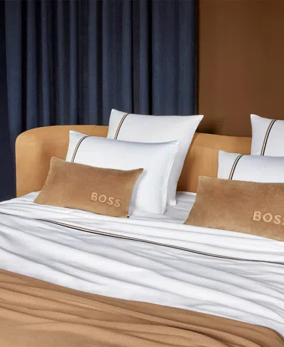 BOSS HOME CLOSEOUT! BOSS HOME BY HUGO BOSS B LINEA 235 THREAD COUNT COTTON FLAT SHEET, FULL/QUEEN