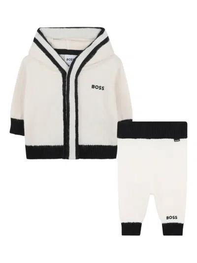 BOSSWEAR HOODED CARDIGAN AND PANTS SET