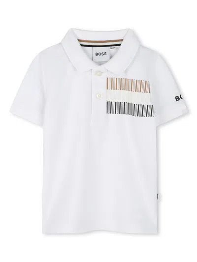 BOSSWEAR LOGO-PRINT POLO SHIRT