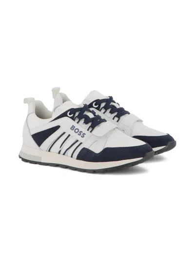 BOSSWEAR MESH-PANELLED SNEAKERS