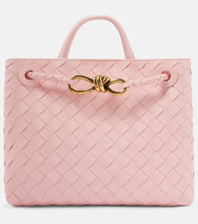 BOTTEGA VENETA ANDIAMO INTRECCIATO SMALL LEATHER TOTE BAG
