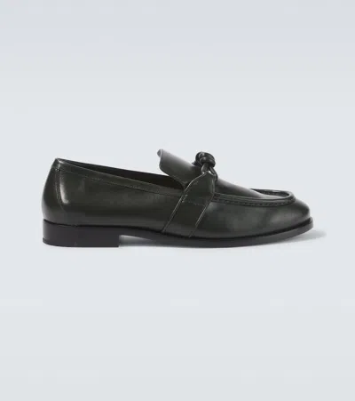 BOTTEGA VENETA ASTAIRE LEATHER LOAFERS