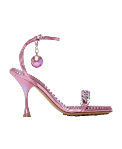 BOTTEGA VENETA BEADED HIGH-HEELED SANDALS