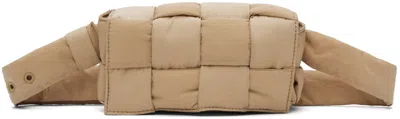 BOTTEGA VENETA BEIGE MINI CASSETTE PADDED BAG